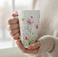 Latte 17oz Ceramic Mug - Coffee or Tea Cup, Extra Tall