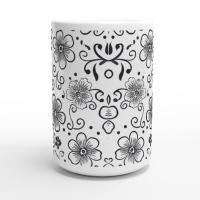 Floral Cups -  Large and Small Ceramic Mug