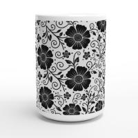 Floral Cups -  Large and Small Ceramic Mug