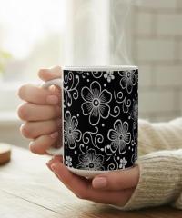 Floral Cups -  Large and Small Ceramic Mug