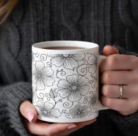 Floral Cups -  Large and Small Ceramic Mug