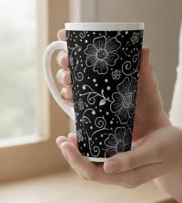 Latte 17oz Ceramic Mug - Coffee or Tea Cup, Extra Tall