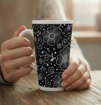 Latte 17oz Ceramic Mug - Coffee or Tea Cup, Extra Tall