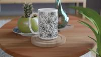 Floral Cups -  Large and Small Ceramic Mug