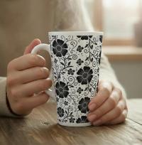 Latte 17oz Ceramic Mug - Coffee or Tea Cup, Extra Tall