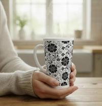 Latte 17oz Ceramic Mug - Coffee or Tea Cup, Extra Tall