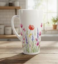 Latte 17oz Ceramic Mug - Coffee or Tea Cup, Extra Tall