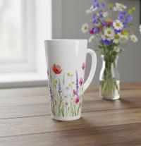 Latte 17oz Ceramic Mug - Coffee or Tea Cup, Extra Tall