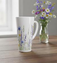 Latte 17oz Ceramic Mug - Coffee or Tea Cup, Extra Tall