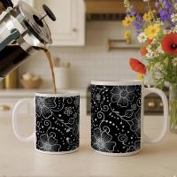 Floral Cups -  Large and Small Ceramic Mugs