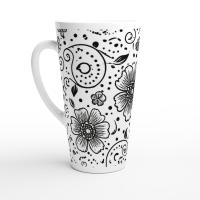 Latte 17oz Ceramic Mug - Coffee or Tea Cup, Extra Tall