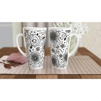 Latte 17oz Ceramic Mug - Coffee or Tea Cup, Extra Tall
