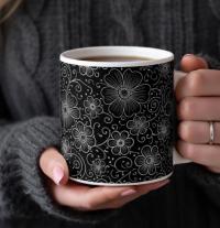 Floral Cups -  Large and Small Ceramic Mugs