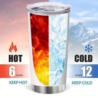Travel Mug, Stainless Steel, 20 oz Insulated Cup