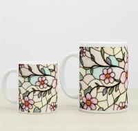 Floral Cups -  Large and Small Ceramic Mug