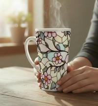 Latte 17oz Ceramic Mug - Coffee or Tea Cup, Extra Tall