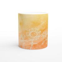 Floral Cups -  Large and Small Ceramic Mugs