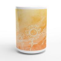 Floral Cups -  Large and Small Ceramic Mugs