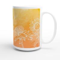 Floral Cups -  Large and Small Ceramic Mugs