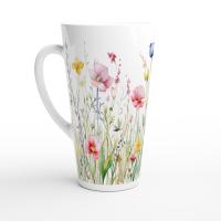 Latte 17oz Ceramic Mug - Coffee or Tea Cup, Extra Tall
