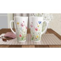 Latte 17oz Ceramic Mug - Coffee or Tea Cup, Extra Tall