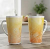 Latte 17oz Ceramic Mug - Coffee or Tea Cup, Extra Tall