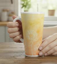 Latte 17oz Ceramic Mug - Coffee or Tea Cup, Extra Tall