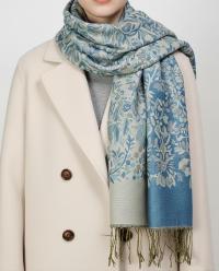 Reversible Soft Pashmina Shawl & Scarf for Women, Jacquard Brocade, Shawl, Sarong or Head Wraps