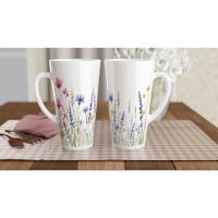 Latte 17oz Ceramic Mug - Coffee or Tea Cup, Extra Tall