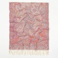 Reversible Soft Pashmina Shawl & Scarf for Women, Jacquard Brocade, Shawl, Sarong or Head Wraps