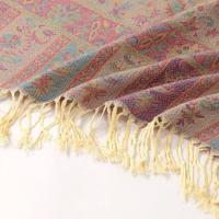 Reversible Soft Pashmina Shawl & Scarf for Women, Jacquard Brocade, Shawl, Sarong or Head Wraps