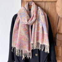 Reversible Soft Pashmina Shawl & Scarf for Women, Jacquard Brocade, Shawl, Sarong or Head Wraps