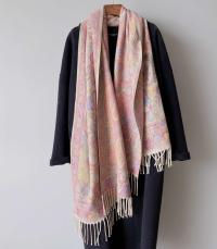 Reversible Soft Pashmina Shawl & Scarf for Women, Jacquard Brocade, Shawl, Sarong or Head Wraps