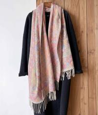 Reversible Soft Pashmina Shawl & Scarf for Women, Jacquard Brocade, Shawl, Sarong or Head Wraps