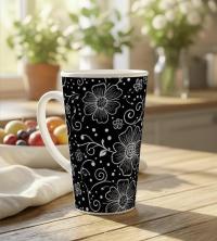 Latte 17oz Ceramic Mug - Coffee or Tea Cup, Extra Tall