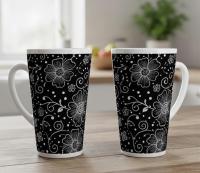 Latte 17oz Ceramic Mug - Coffee or Tea Cup, Extra Tall