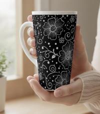 Latte 17oz Ceramic Mug - Coffee or Tea Cup, Extra Tall