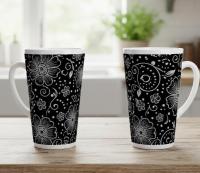 Latte 17oz Ceramic Mug - Coffee or Tea Cup, Extra Tall