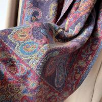 Soft Pashmina Shawl & Scarf for Women, Jacquard Brocade, Shawl, Sarong or Head Wraps