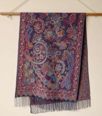 Soft Pashmina Shawl & Scarf for Women, Jacquard Brocade, Shawl, Sarong or Head Wraps