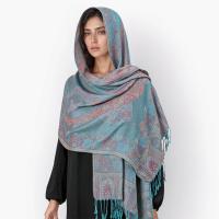 Soft Pashmina Shawl & Scarf for Women, Jacquard Brocade, Shawl, Sarong or Head Wraps