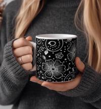 Floral Cups -  Large and Small Ceramic Mugs