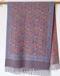 Reversible Soft Pashmina Shawl & Scarf for Women, Jacquard Brocade, Shawl, Sarong or Head Wraps