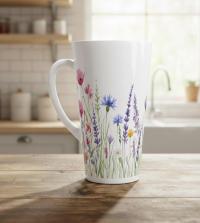 Latte 17oz Ceramic Mug - Coffee or Tea Cup, Extra Tall