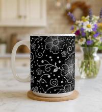 Floral Cups -  Large and Small Ceramic Mugs