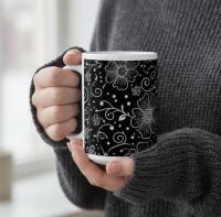 Floral Cups -  Large and Small Ceramic Mugs