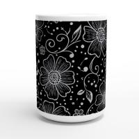 Floral Cups -  Large and Small Ceramic Mugs