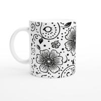 Floral Cups -  Large and Small Ceramic Mugs