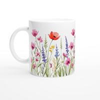 Floral Cups -  Large and Small Ceramic Mugs