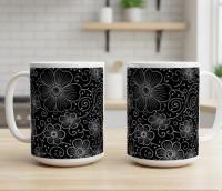Floral Cups -  Large and Small Ceramic Mugs